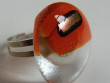 Skleněné prsteny větší - červené a oranžové - extra průhledný