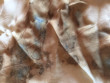 Šátek ecoprint béžovo - hnědý