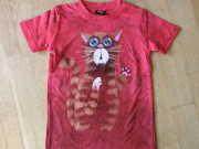 Dětské tričko kočičí červené