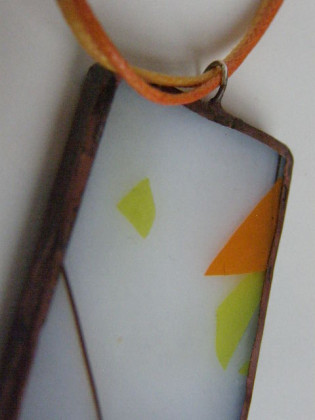 Náhrdelník tiffany do oranž
