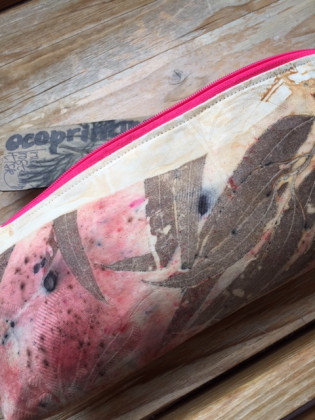 Malá látková taštička ecoprint penál dlouhý