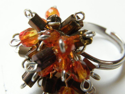 ketlovaný prsten "hnědé zlato"