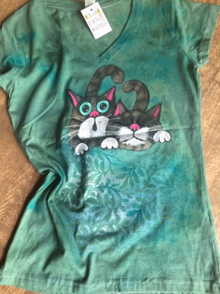 Dámské tričko dvě koťátka