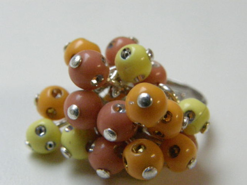 ketlovaný prsten "barevné stříbro"