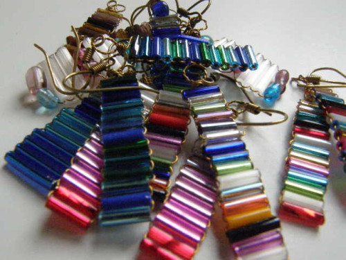 Náušnice z drátků a tyček