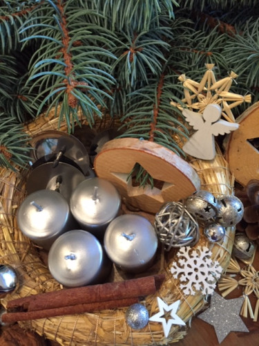 Sada na výrobu adventního věnce - tak akorát