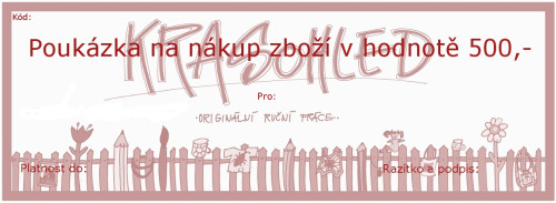Dárková poukázka 500