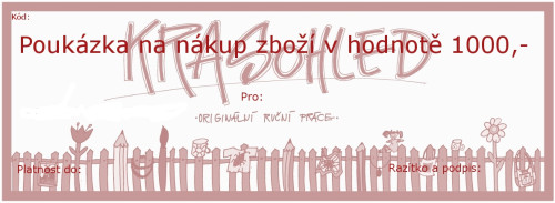 Dárková poukázka 1000